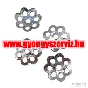 Gyöngykupak. Fém gyöngy. 6x1mm. Fegyveracél fekete.    100db.
