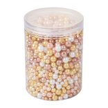 1695db üveg tekla gyöngy, vegyes szín, és méret + ajándék tároló doboz! Mix. 