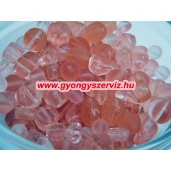 Cseh gyöngy. Vegyes. Rózsaszín. Mix.  50g.