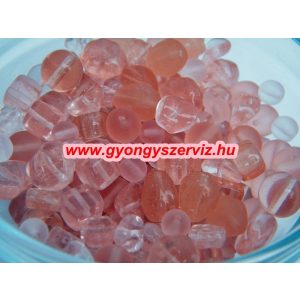 Cseh gyöngy. Vegyes. Rózsaszín. Mix.  50g.