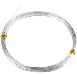 Alumínium ékszer drót, 1mm. Ezüst szín. 10m/ tekercs.