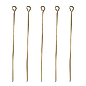 100db. Hurkos szerelőpálca. 0.7x50mm. Antik bronz szín.