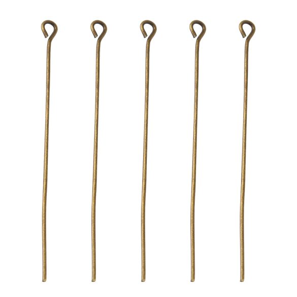 100db. Hurkos szerelőpálca. 0.7x50mm. Antik bronz szín.