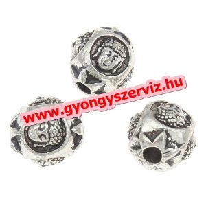 25db. Buddha gyöngy. Fémgyöngy, köztes gyöngy. 