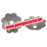50db. Gyöngykupak Nemesacél. 10x10x4mm. 