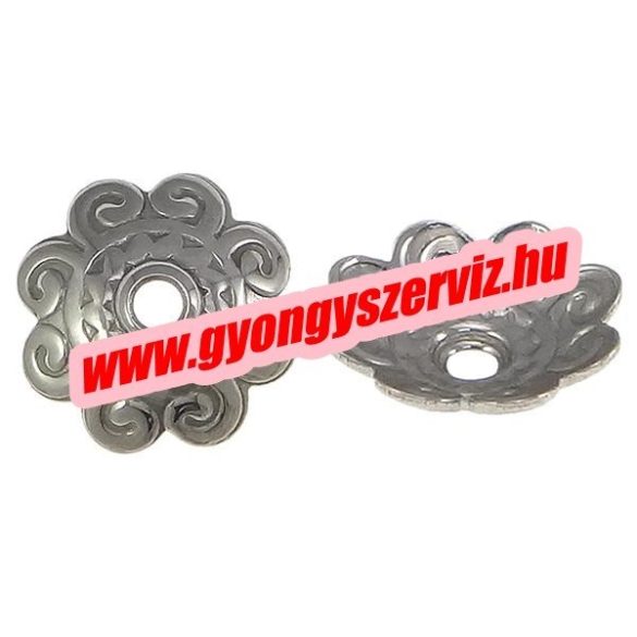 50db. Gyöngykupak Nemesacél. 10x10x4mm. 