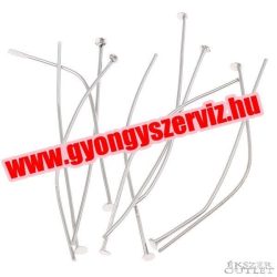 Talpas szerelőpálca. 0.7x50mm. Platina szín.  100db.