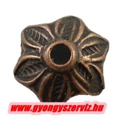 Gyöngykupak. 10.5x3.5mm. Antik réz szín.  100db.