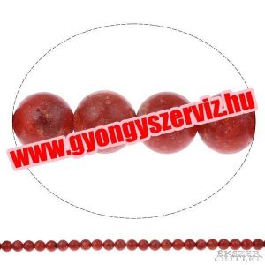 Természetes korallgyöngy. 8mm.    1 szál.