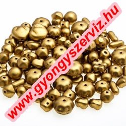Cseh gyöngy. Arany. Mix.  50g.