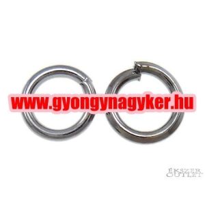 Fém karika. Szerelő karika. 0.8x5mm. ólomfekete szín.  100db.