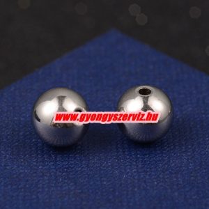 10db. Acél ékszergyöngy. 9x10mm. 