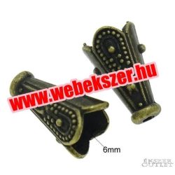  25db. Gyöngykupak. Tölcsér. 7x12x7.5mm. Antik bronz szín. 