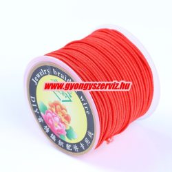 Gumizsinór, kalapgumi. 1mm. Piros. 10m/db.