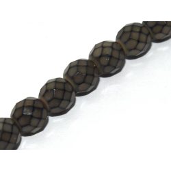 50db. Cseh csiszolt gyöngy. 8mm. Fekete, opál.
