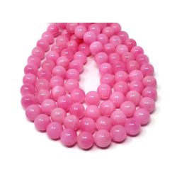 Jade ásványgyöngy. 8mm. Mályva.