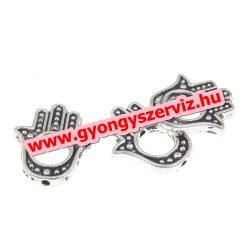   50db. Gyöngykeret. Hamsa kéz gyöngy, köztes gyöngy. Fatime keze. 