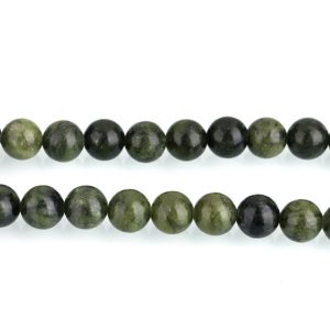 Tajvani jade ásványgyöngy. 8mm. 1 szál. (kb. 40cm)