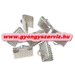   100db. Zsinór vég, szalag vég. Platina színben. 10x8mm. 