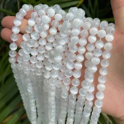 Szelenit ásványgyöngy. 8mm.