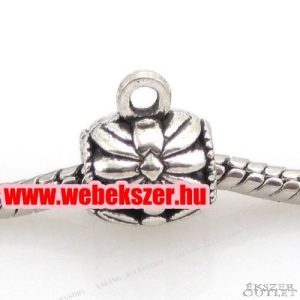 Pandora stílusú fémgyöngy. Charm tartó, medál tartó.  10db.