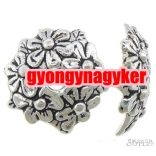 Gyöngykupak. Fémgyöngy. 11.8x11.8x3mm. Antik ezüst szín.   100db.