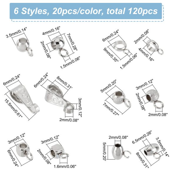 120db acél medál tartó, 6 stílus, ajándék doboz.