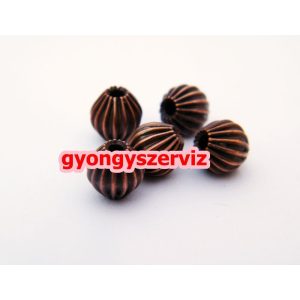 Fémgyöngy, filigrán gyöngy. Kreatív ékszergyöngy. 6 szín! 100db.