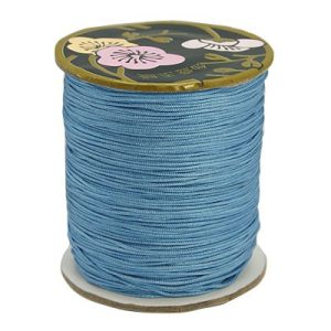 Leárazás! Poliészter zsinór. 0.8mm. Akvamarin. 120m/tekercs.