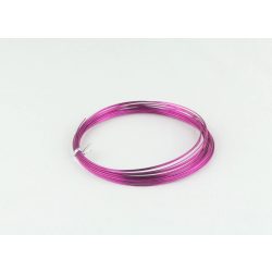 Alumínium ékszer drót, 1.5mm. Pink. 5m/ tekercs.