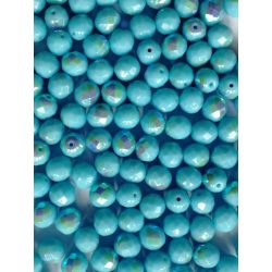 50db. Cseh csiszolt gyöngy. 8mm. Türkiz, AB. 