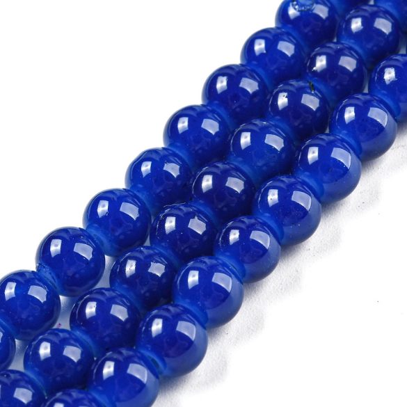 1 szál. Üveggyöngy. 6mm. Sötétkék.