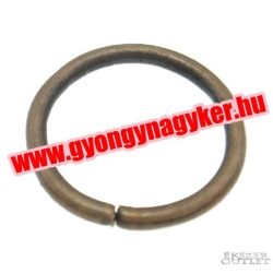   Fém karika. Szerelő karika. Antik réz szín. 2 méretben!  100db.