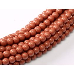 Cseh tekla üveggyöngy. 6mm. Világos áfonya. 100db/szál.