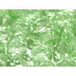 50db. Cseh csiszolt gyöngy. 8mm. Világoszöld. 