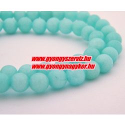   Jade ásványgyöngy. 6mm. "Amazonit". 1 szál, kb. 40cm.