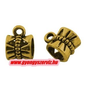 100db.  tartó, medál tartó. 10x7x7mm. Antik arany szín.  