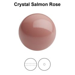 Preciosa gyöngy. 8mm. Salmon rose. 1 szál (50db)