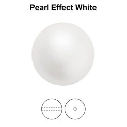 Preciosa gyöngy. 8mm. White. 1 szál. (50db)