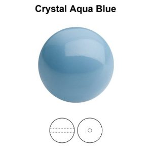 Preciosa gyöngy. 8mm. Aqua blue. 1 szál (50db)