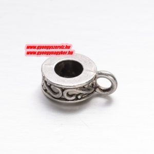 100db.  tartó, medál tartó. 10.5x7x3mm. Antik ezüst szín.  