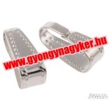 100db. Medál tartó. 4x11x5mm. Platina szín.  