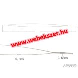 Gyöngyfűző tű. 0.5x125mm