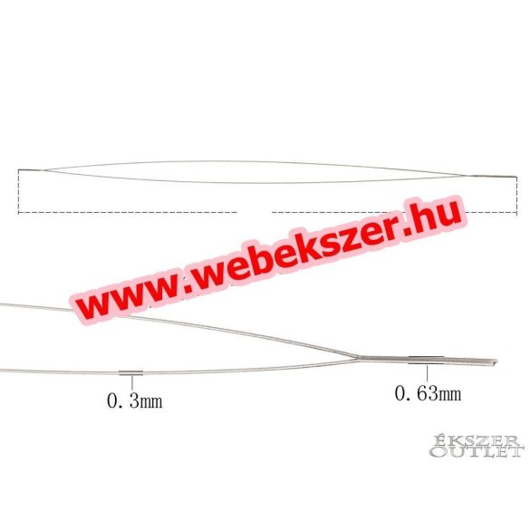 Gyöngyfűző tű. 0.5x125mm