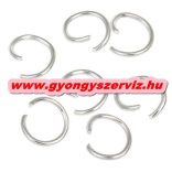 Szerelő karika. 6x0.8mm. Arany vagy platina  szín.  100db.