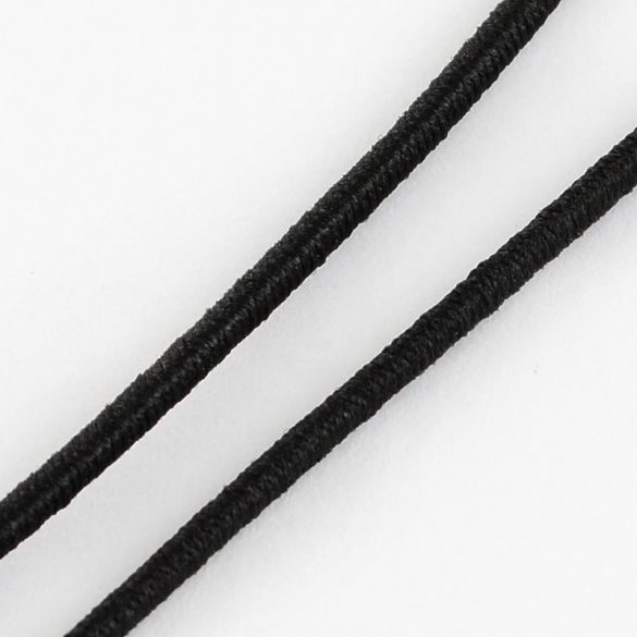 Leárazás! 100m. Kalapgumi. Gumizsinór. 2mm. Fekete.
