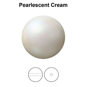 Preciosa gyöngy. 8mm. Cream. 1 szál. (50db)