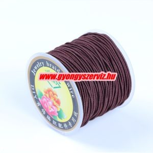 Gumizsinór, kalapgumi. 1mm. Barna. 10m/db.